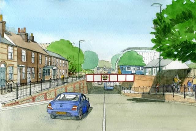 Proposed underpass to replace the Basin Road level crossing (photo submitted).