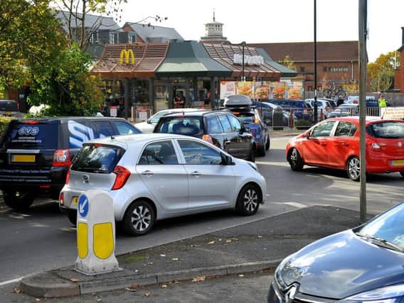 Residents have complained for some time about traffic issues at McDonald's in Burgess Hill. Photo by Steve Robards