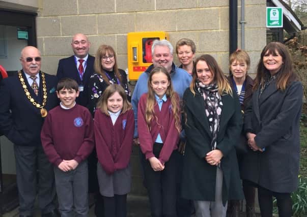 The Shanly Foundation has donated a defibrillator to Turners Hill C of E Primary School