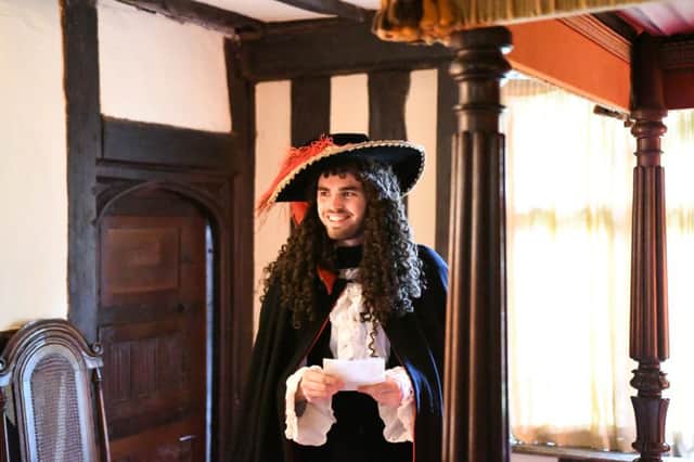 King Charles II waiting to greet his subjects at St Mary's House in Bramber