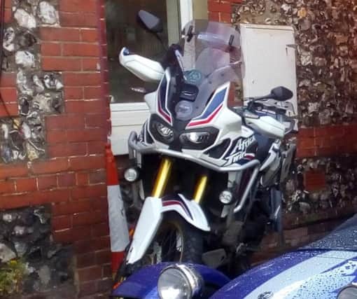 The Honda motorbike was stolen from Redoubt Road in Eastbourne SUS-190205-114855001