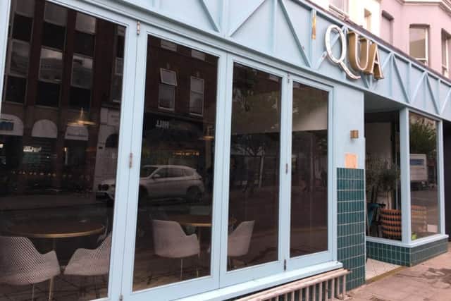 Aqua in Chapel Road, Worthing, appears to have closed down