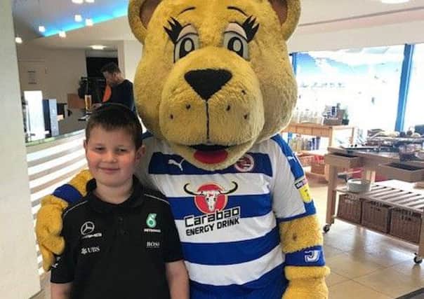 Sebastian Stewart at Reading FC as he completed his quest to visit all 92 league grounds in England