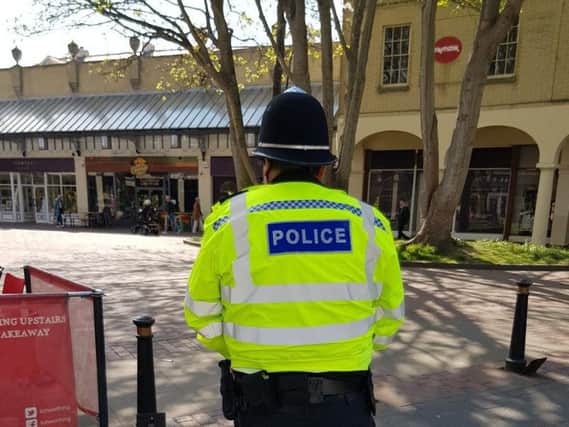 Officers have stepped up patrols in the town centre. Picture: Adur and Worthing Police Twitter
