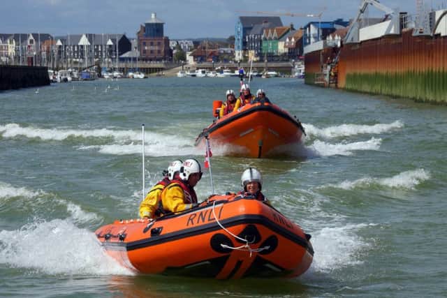 Both Littlehampton lifeboats attended the incident. Picture: RNLI