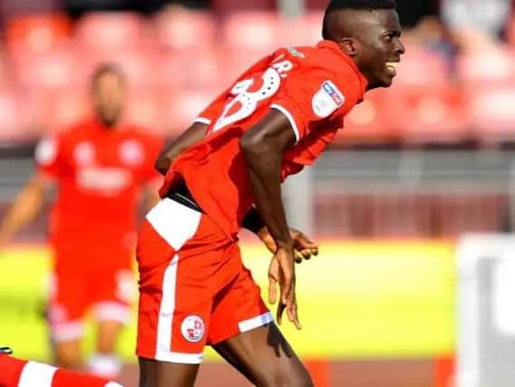 Crawley Town's Man of the Match: Panutche Camara
Picture by Steve Robards