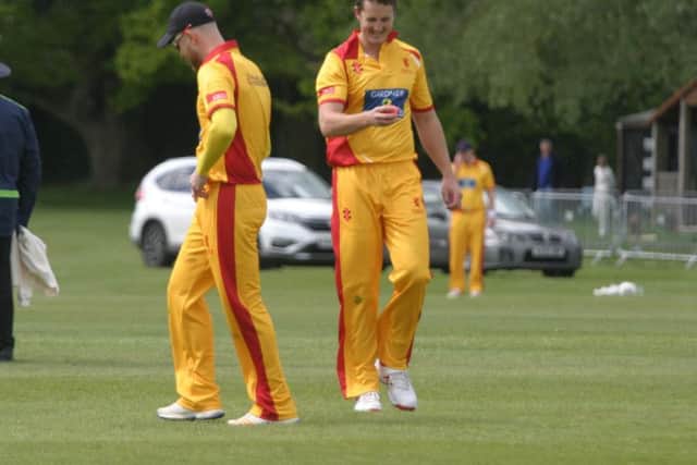 Captain Michael Thornely (left) and Jamie Brown (right) for Horsham