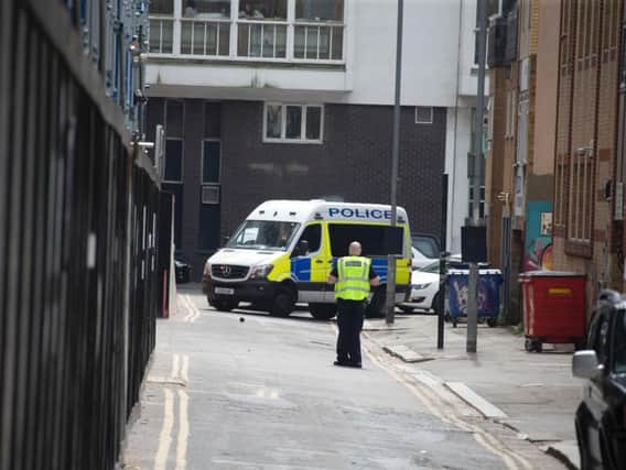 Police sealed off the area around the Circus Street site
