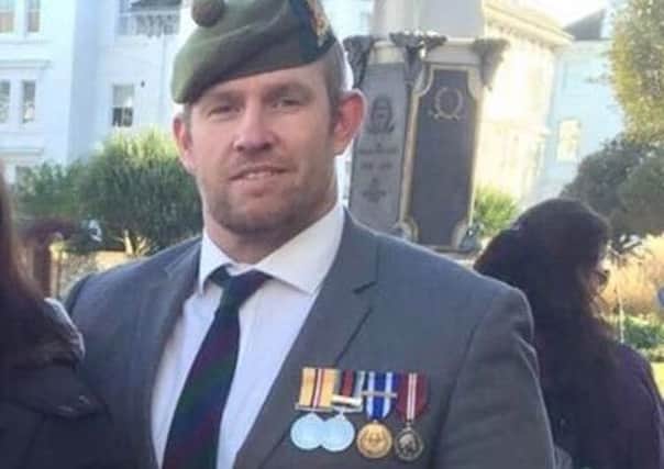 John Parker wearing his medals on Remembrance Sunday