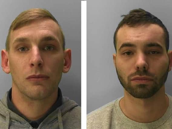 Wood (left) and Akehurst were jailed for a total of almost 30 years. Pictures; NCA