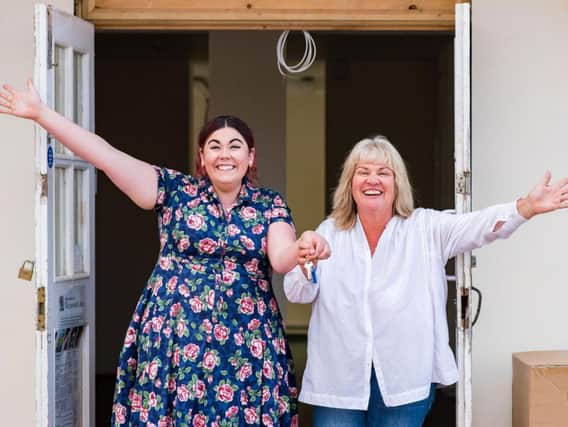 Mum and daughter team, Katy, right, and Georgia Alston, left, are almost ready to open Pinks Parlour in Waterloo Square. Photo: Goble Photography