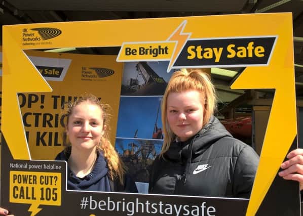 Plumpton College students support the electricity companys Be Bright, Stay Safe campaign