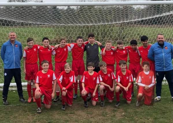 The South East Sussex Schools' under-13 boys' football team