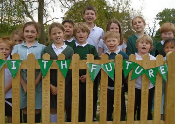 The pupils with the legacy fence