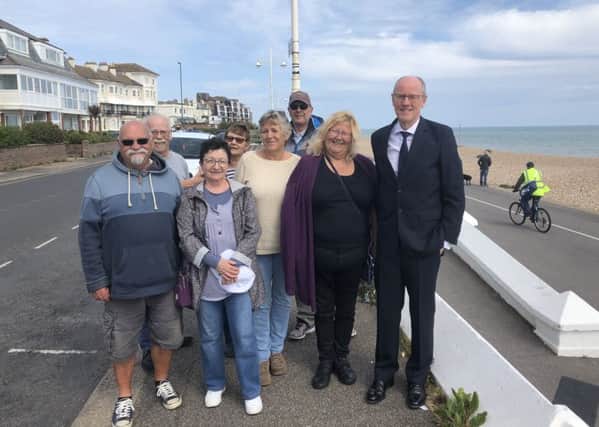 Residents from the Marine Drive West Residents Action Group met with Nick Gibb MP