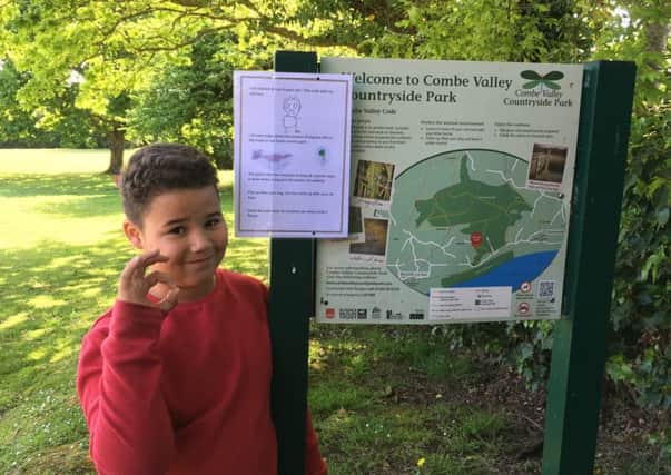 Vincent Poyser said he was disgusted by the amount of dog poo in Combe Valley Country Park SUS-190513-160812001