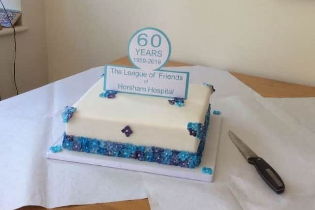 League of Friends of Horsham Hospital marked 60 years with a cream tea and a celebratory cake SUS-190514-111310001