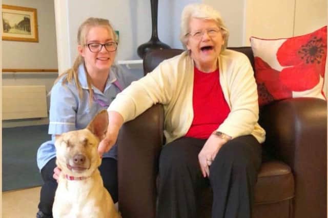 Maggie and Anne at Croft Meadow care home