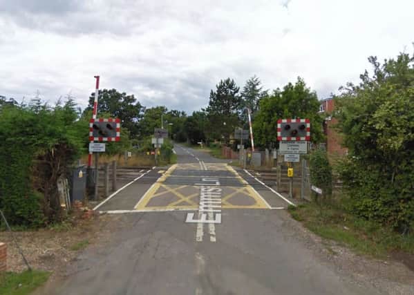 Emms Lane level crossing. Photo courtesy of Google