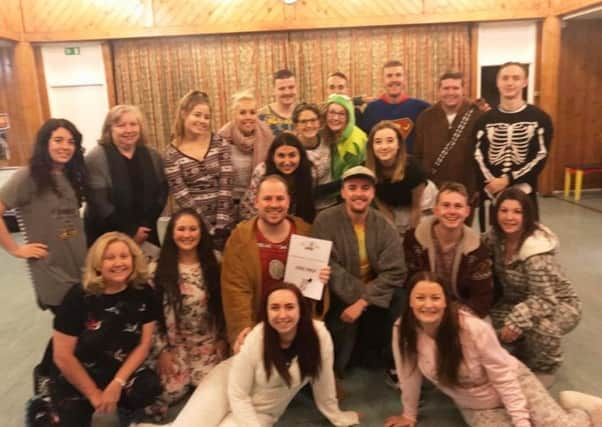 The cast of Believed to be Seen, the Children in Need Show 2019 from Wings Productions