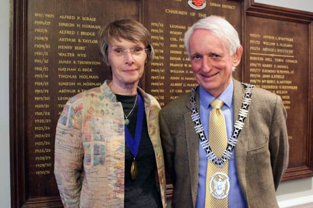 Burgess Hill mayor Roger Cartwright and deputy mayor Anne Eves. Picture: Burgess Hill Town Council