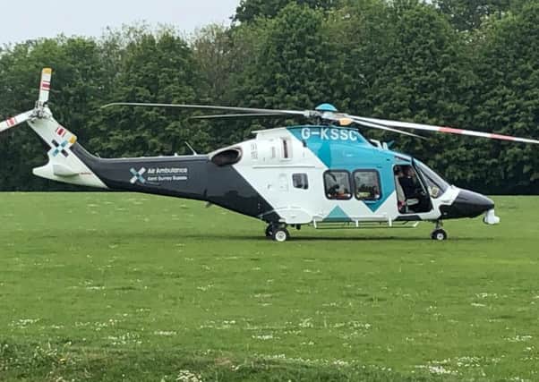 The air ambulance landed at The St Leonards Academy (stock picture)