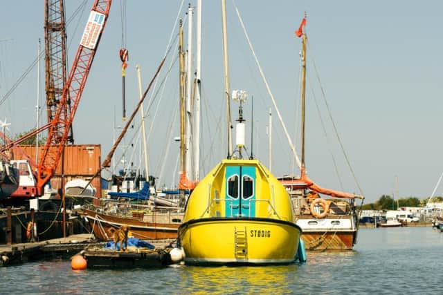 The re-purposed 100-person lifeboat. Photograph: David Schnabel