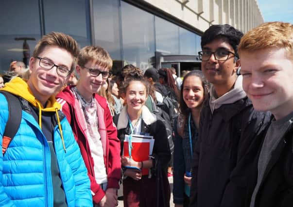 Collyers students at the UCAS Exhibition