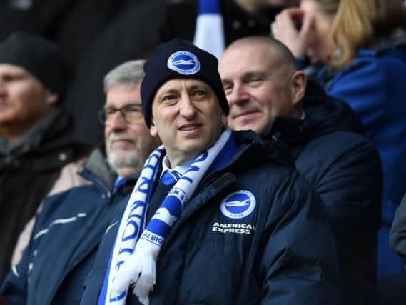 Brighton & Hove Albion chairman Tony Bloom. Picture courtesy of Getty Images