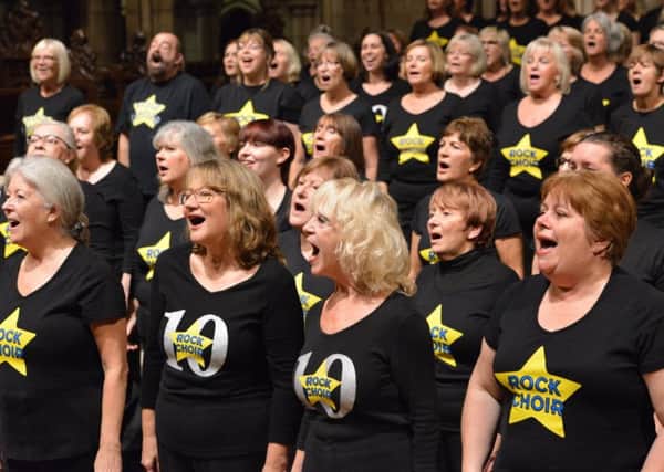 Rock Choir members will be performing across the county. Picture: Paul Singer