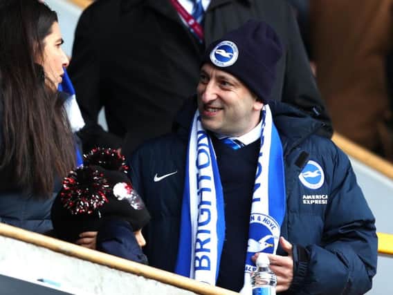 Brighton and Hove Albion chairman Tony Bloom. Picture courtesy of Getty Images.