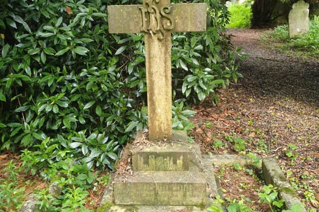 Mr Pirie's grave in Denne Road cemetery