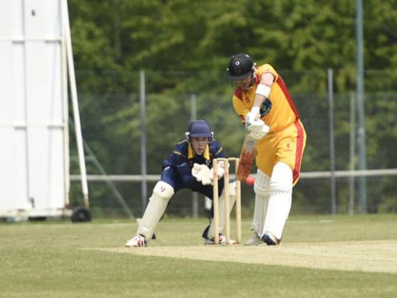 Horsham skipper Michael Thornely (in yellow) hit 150 in Saturday's defeat against Middleton. All pictures by Liz Pearce