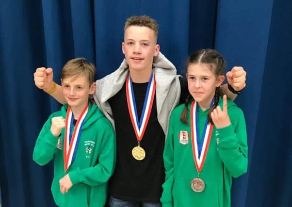 West Hill Boxing Club trio William White, Ben Moore and Lily Ramshaw