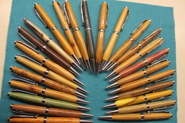 The West Sussex Woodturners Club made 100 pens in support of veterans SUS-190522-102437001