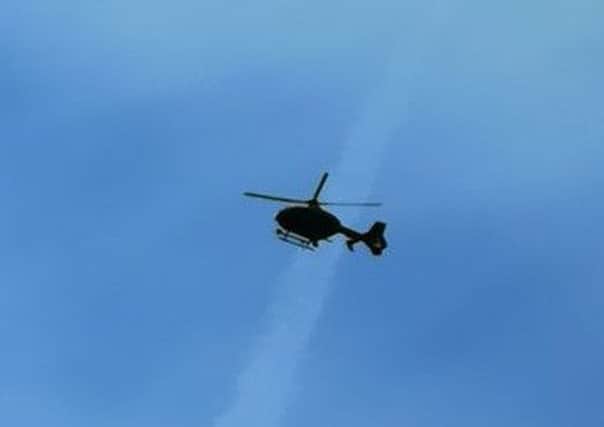 Police helcopter in Broadbridge Heath