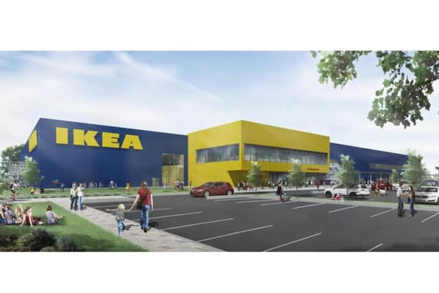 An artist's impression of the proposed IKEA