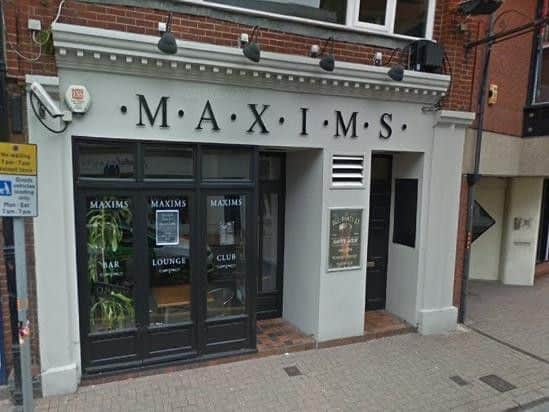 The incident happened at Maxims nightclub in Eastbourne in 2017. Picture: Google Streetview