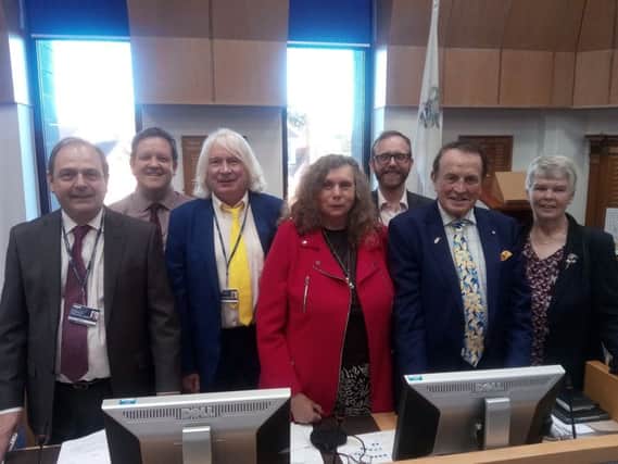 The new Liberal Democrats cabinet at Arun District Council