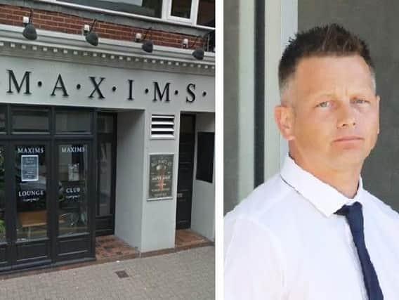 PC Paul Bridger (right) had been suspended from duty for more than two years following the incident at Maxims in Eastbourne. Picture: Google Streetview