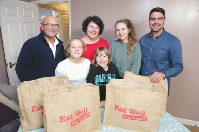 The Blackman family from Horsham are appearing on the TV programme Eat Well For Less with Gregg Wallace and Chris Bavin  SUS-190523-102711001
