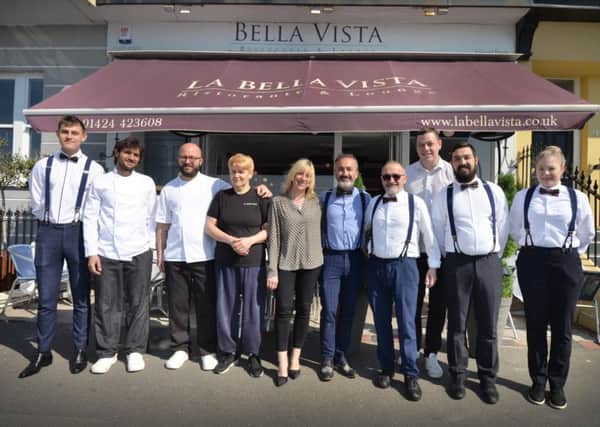 La Bella Vista team, St Leonards. SUS-190516-101256001