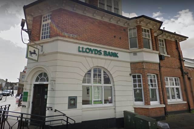 Lloyds Bank in Shoreham will close on September 16. Picture: Google Street View