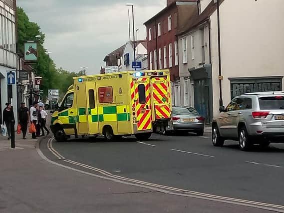 Ambulance crews arrived in St Pancras