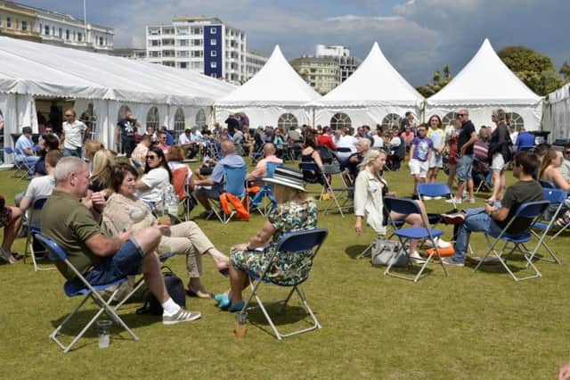 Beer and Cider by the Sea 2019 in Eastbourne. Photo by Jon Rigby SUS-190527-074419001