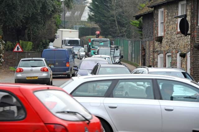 Heavy  traffic in Storrington. Photo: Derek Martin ENGPPP00320130213095401