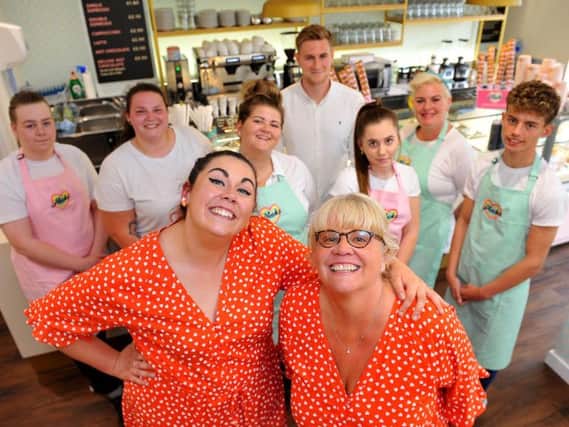 Pinks Ice Cream Parlour opens in Bognor. Pic Steve Robards SR1912650