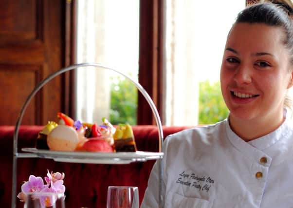 Leyre Pedrazuela Otero, head pastry chef at South Lodge Hotel, Lower Beeding SUS-190529-111726001