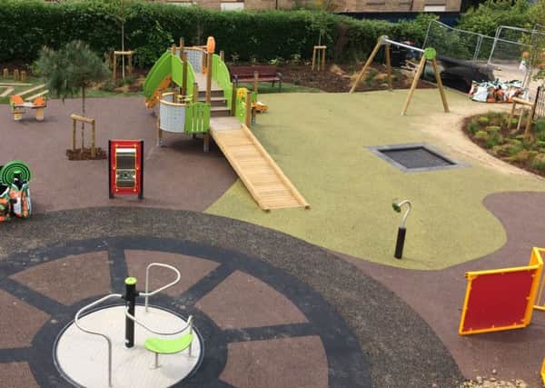 The new play area at Worlds End Recreation Ground in Burgess Hill. Picture: MSDC