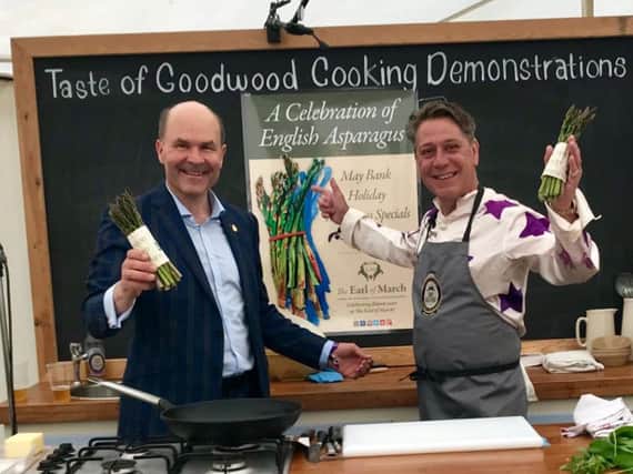 Cooking demonstrations at Goodwood